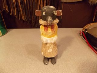 Antique Early 1900 Hopi Wooden Carved Painted Kachina Doll Wow