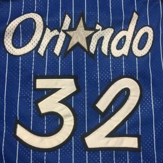 Vintage Authentic Shaquille O’neal Orlando Magic Champion Jersey 44 Large Penny 2