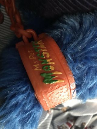 Vintage 1986 Amtoy American Greetings My Pet Monster Plush Stuffed - with CUFFS 5