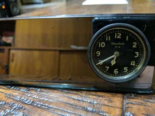 Rear View Mirror Vintage Auto Part With Well Clock Ford Model A