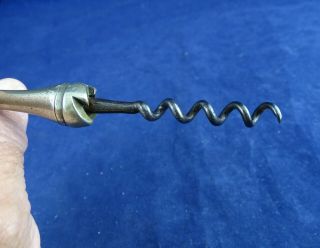 Very Rare Antique Dogtooth Type Corkscrew Marked 