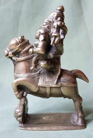 17th Century Indian Brass Figure On Horse