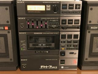 Vintage SONY FH - 7 MKII Portable Stereo Boombox Ghetto blaster Cassette Radio 4