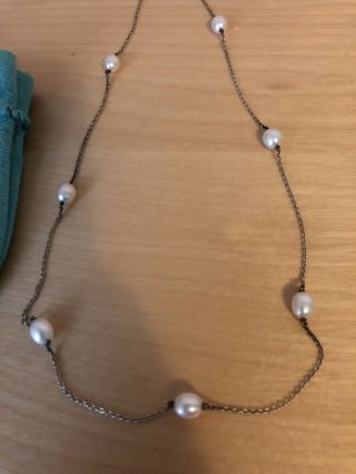 Tiffany Elsa Peretti Necklace Pearls By The Yard EUC 2