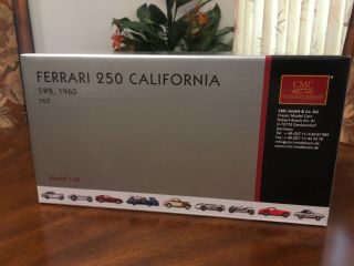 Ferrari 250 California 1/18 Diecast Model Cmc 1960 Mega Rare W