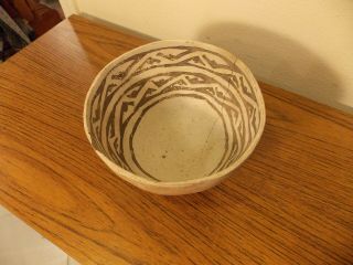 Antique Native American Anasazi Bowl 1200 B.  P.  Pattern 8 