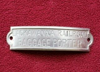 Vintage - Hat Badge Lackawanna Railroad Baggage Porter