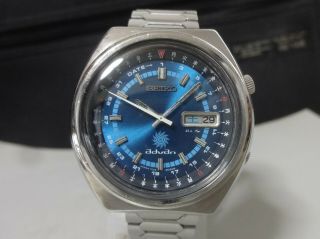 Vintage 1972 Seiko Automatic Watch [advan] 21j 7019 - 6050 Rare Calendar Dial