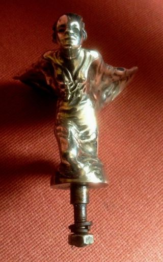 ROLLS ROYCE KNEELING LADY MOTOR CAR MASCOT HOOD ORNAMENT : 1930s ART DECO : RARE 5