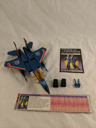 Thundercracker 100 Complete 1984 Vintage Hasbro G1 Transformers Action Figure