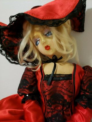 Rare Gorgeous Vtg Antique Etta Boudoir Bed Doll