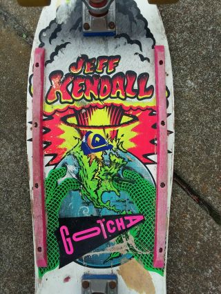 Vintage Skateboard Powell Peralta Vision Alva Santa Cruz Jeff Kendall.