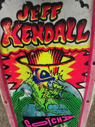 Vintage Skateboard Powell Peralta Vision Alva Santa Cruz Jeff Kendall. 6