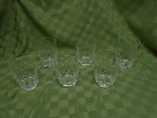 6 Vintage Waterford Crystal Kildare 12oz.  Tumbler Glasses 4 1/2 " Made In Ireland
