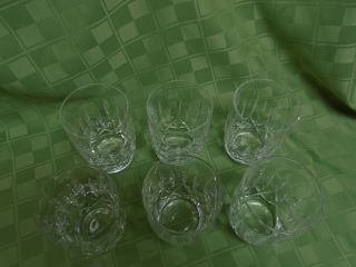 6 VINTAGE WATERFORD CRYSTAL KILDARE 12oz.  TUMBLER GLASSES 4 1/2 