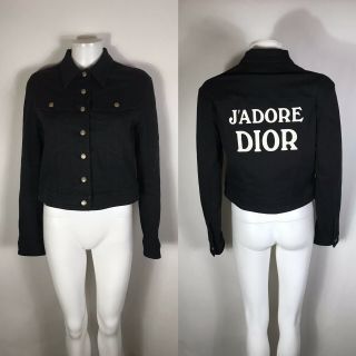 Rare Vtg Christian Dior By John Galliano Black J 