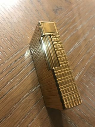 RARE VINTAGE ST DUPONT LIGHTER GOLD VERY UNIQUE 4