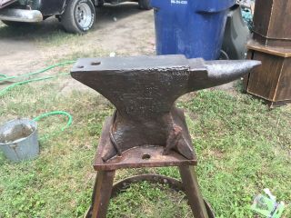 ANTIQUE 140 LBS M & H ARMITAGE MOUSEHOLE ANVIL Marked 1 - 1 - 0 Circa 1820 1845 2