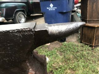 ANTIQUE 140 LBS M & H ARMITAGE MOUSEHOLE ANVIL Marked 1 - 1 - 0 Circa 1820 1845 6