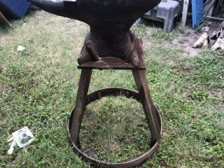 ANTIQUE 140 LBS M & H ARMITAGE MOUSEHOLE ANVIL Marked 1 - 1 - 0 Circa 1820 1845 9