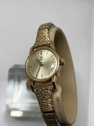 Vintage Omega 18ct Yellow Gold Ladies Watch 1960 - 70s Cal.  620