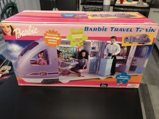Vintage 2001 Barbie Travel Train; Purple; Mattel; Brand New; Nib; Very Good Box
