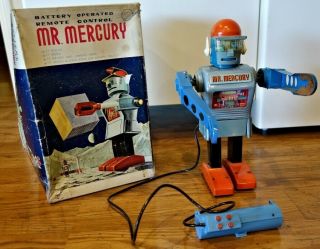 Vintage Marx Toys Mr.  Mercury Battery Remote Control Robot (not)