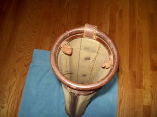 VINTAGE SET OF CLUBS WITH CANVAS STOVE PIPE BAG 4