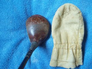 VINTAGE SET OF CLUBS WITH CANVAS STOVE PIPE BAG 6