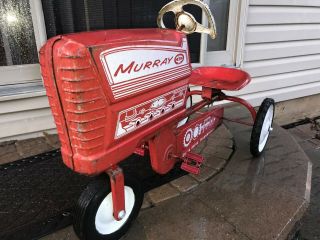 Vintage Murray Pedal Tractor Chain Drive Transmission With Metal Seat.  Pedal Car