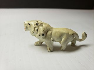 Vintage Cast Metal Toy Wild Animal Lion Figurine