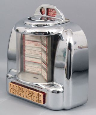 Vintage 1960s,  SEEBURG 100 Wall - O - Matic Wireless Wallbox Jukebox Model 3W1,  NR 10