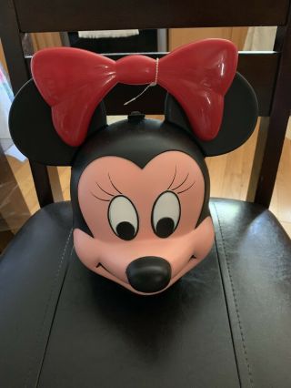Disney Minnie Mouse Head Lunch Box Set - Vintage Aladdin 1980s