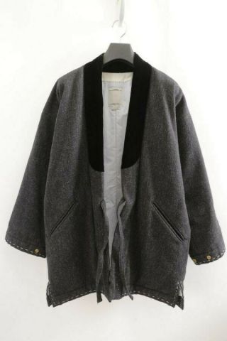Visvim Aw Fw 2017 Dotera Herringbone Wool Coat - Charcoal - Size 2 - Rare