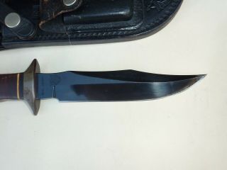 Vintage Sog Specialty knife Vietnam 5th Special forces group with leather sheath 3