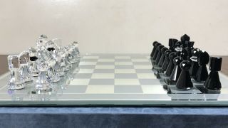 Rare Swarovski Crystal Complete Chess Set - Retired - Home Decor - Perfect Gift
