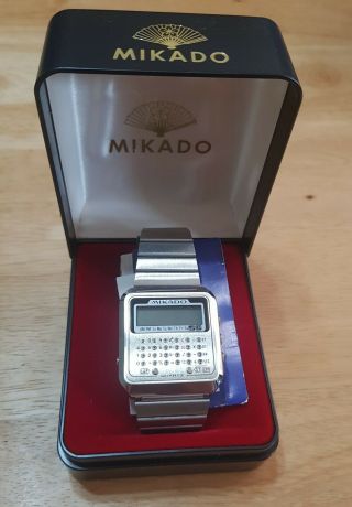 Rare Vintage Retro Mikado Calculator Watch 1970 