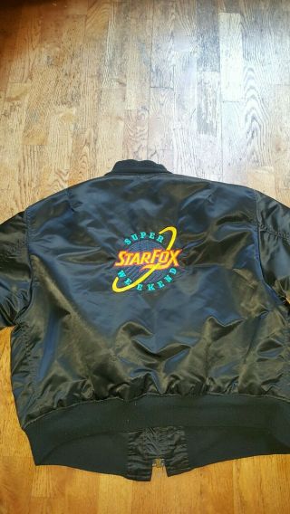 vintage starfox weekend bomber jacket rare 1993 prize item competition 2