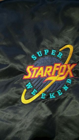 vintage starfox weekend bomber jacket rare 1993 prize item competition 3