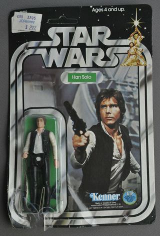 Star Wars Vintage Han Solo (small Head) 12 Back Unpunched