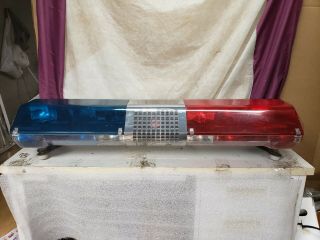 Vintage 48 Inch Mx 7000 Rotating Police/fire Light Bar By Code 3
