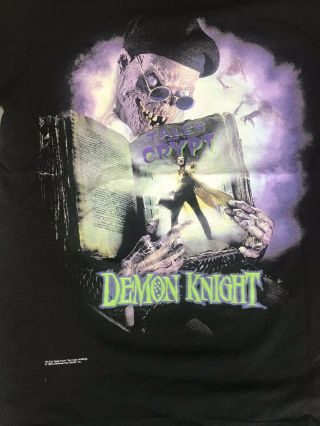 Rare 1994 Vintage Tales From The Crypt Demon Knight Promo Movie Shirt L 2