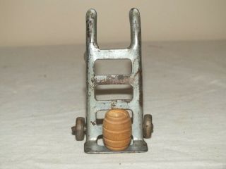 Steel Toy Part For Marx,  Wyandotte Or Structo Hand Cart With Barrel