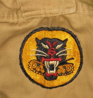 Wwii Us 607th Tank Destroyer Battalion Uniform Shirt World War 2 Sgt - T4