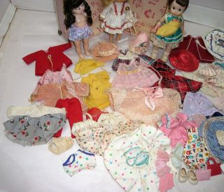 VINTAGE VOGUE,  STORYBOOK,  & MADAME ALEXANDER DOLL W/CLOTHES & CASE 3