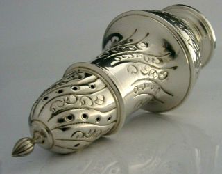 Quality English Solid Sterling Silver Sugar Caster Shaker 1967 Heavy 166g