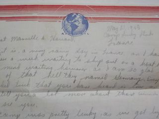 WWII Letter 1945 Liberated By Russians German Prisoner Of War Camp POW VTG WW2 2