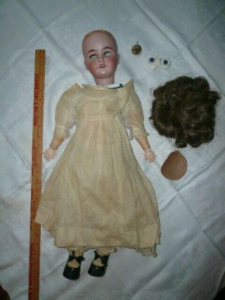 Antique Vintage 24 " Simon & Halbig Bisque Composition Jointed Doll Germany