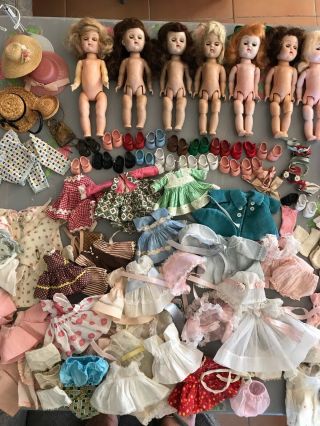 Ginny Vogue Vintage 50’s Dolls Clothes Bundle Hard Plastic