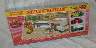Superfast.  Matchbox Lesney G - 1 Service Station Rare Factory In Bx